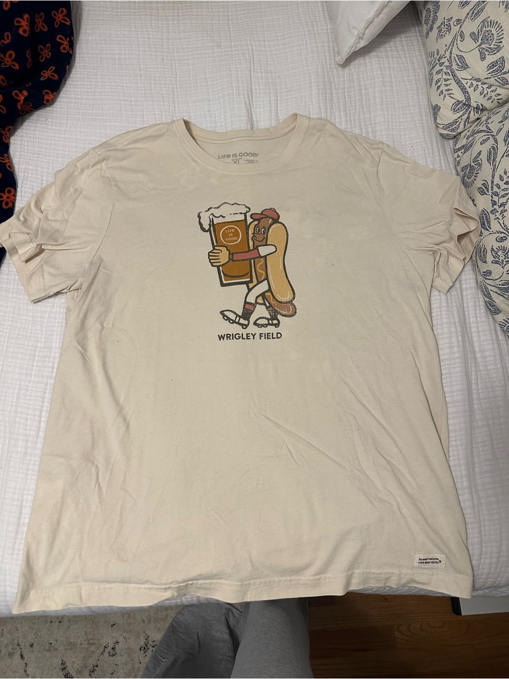 Life Is Good Men’s Wrigley Field Graphic Tee - Cream